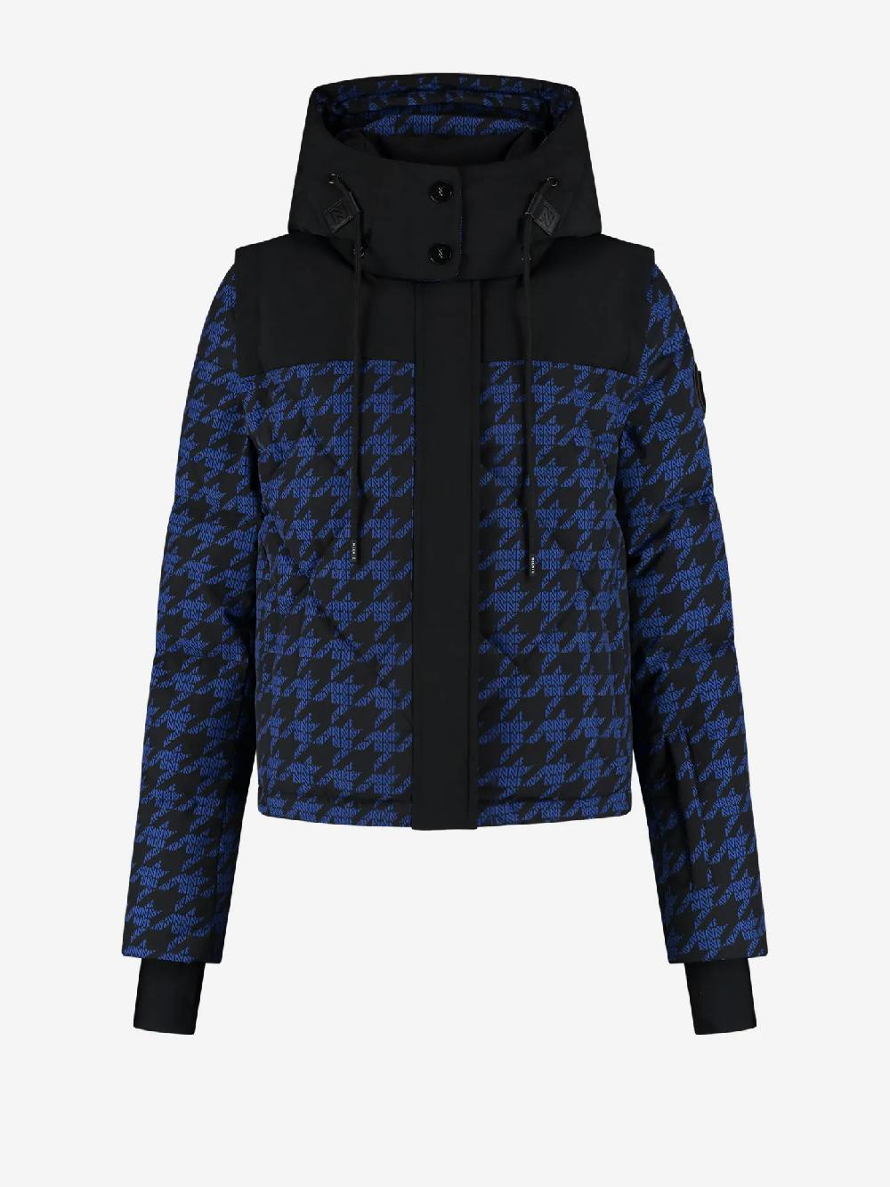 Nikkie Ski Jas Met Logo Patroon En Afneembare Mouwen