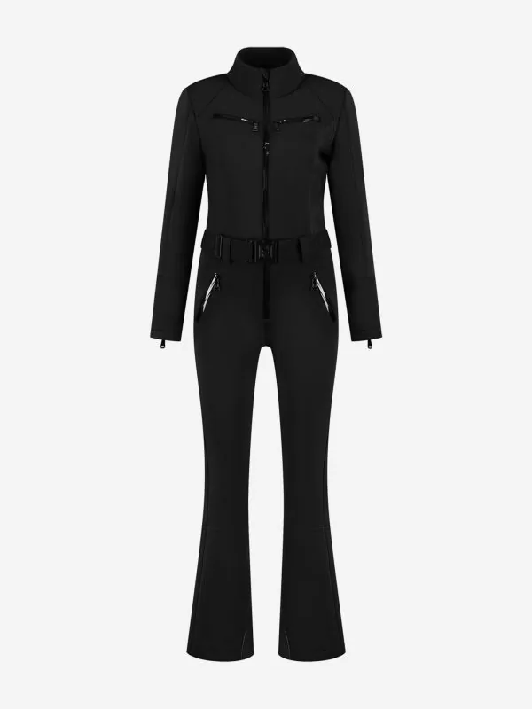 nikkie Ski jumpsuit met elastische riem en opstaande kraag