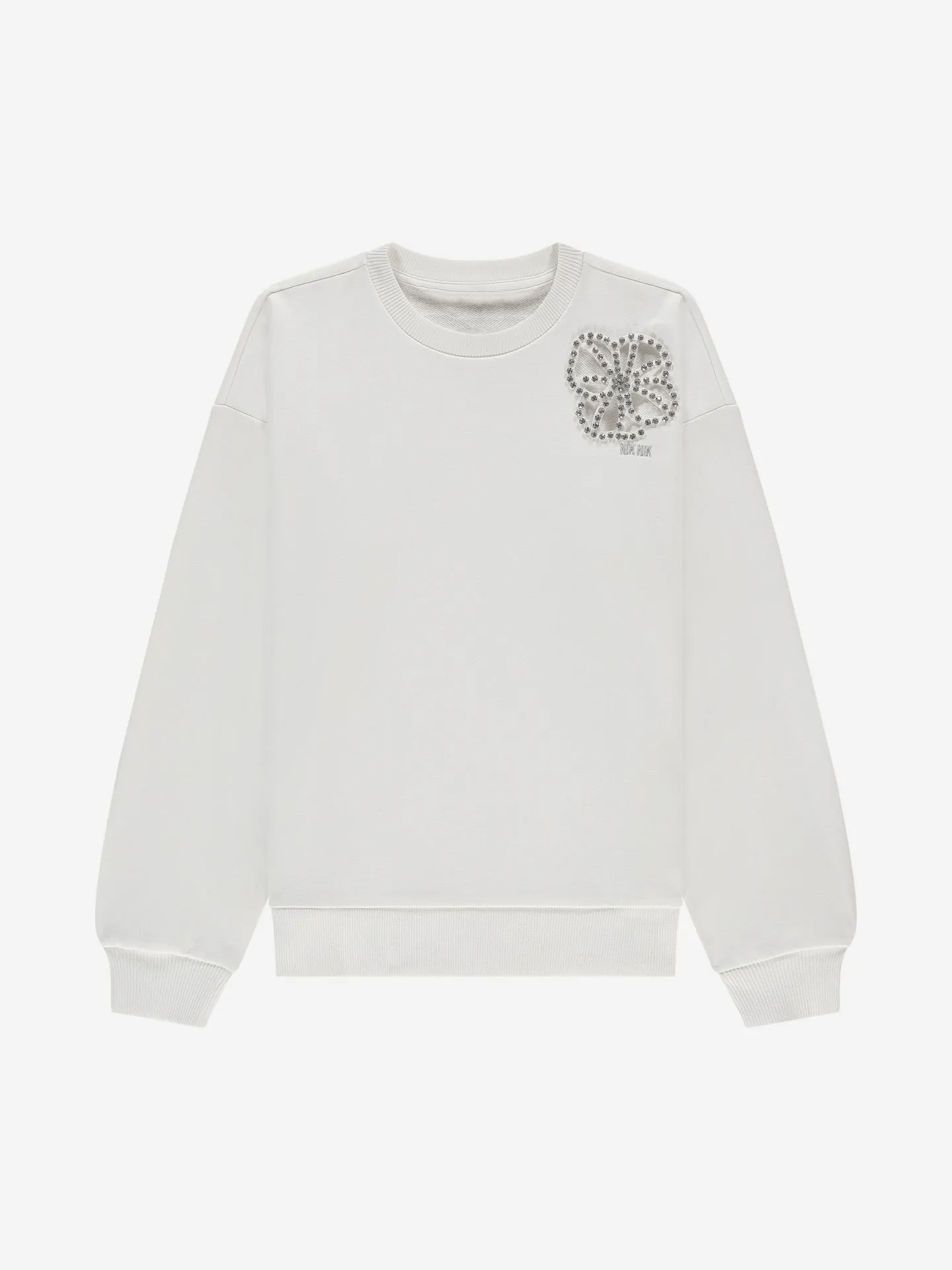 Nikkie Sweater Met Bloemvormige Uitsnede En Strass-details