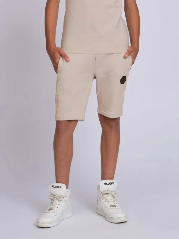 Nikkie Sweatshort Met Elastische Tailleband En Logo Patch
