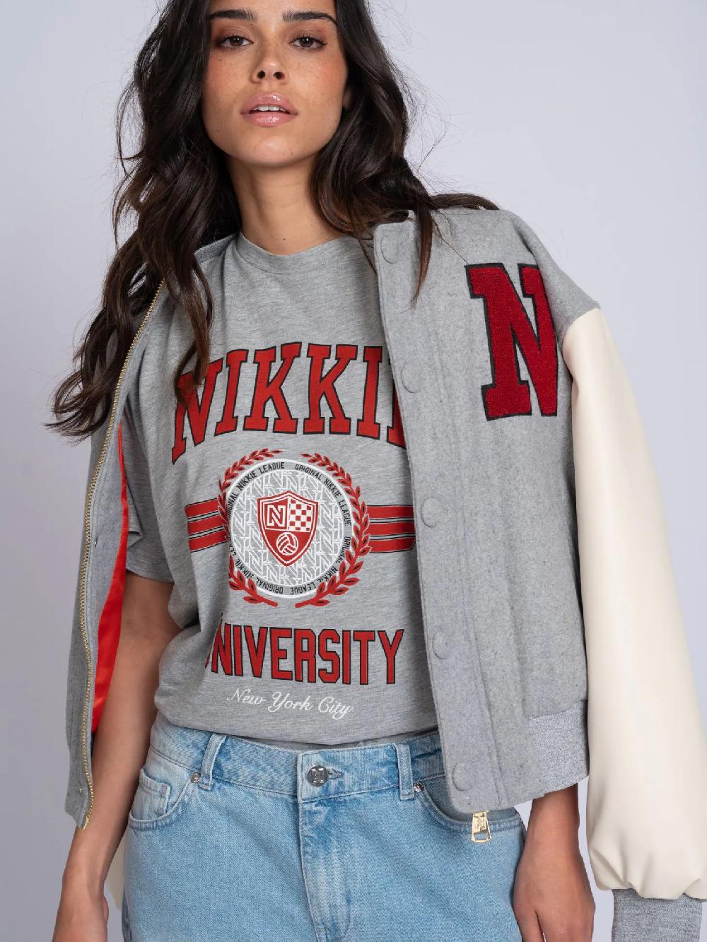 Nikkie T-shirt Met Grafische NIKKIE University Print