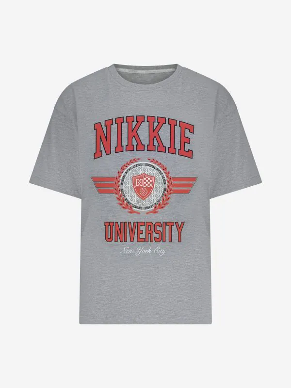 nikkie T-shirt met grafische NIKKIE university print