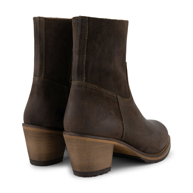 Nogrz Bordeaux Wax Suede Lady Green