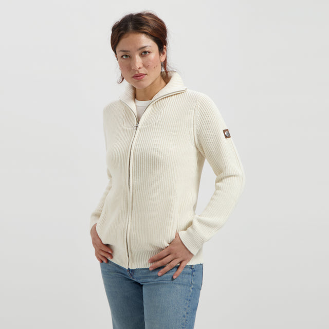 Nogrz Cardigan Snowdon Lady Off White