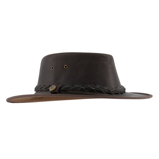 Nogrz Leather Country Hat Dark Brown