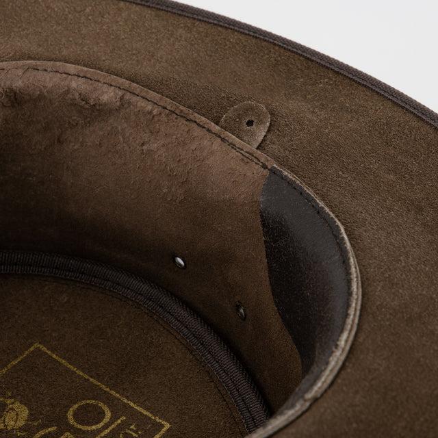 Nogrz Leather Country Hat Dark Brown
