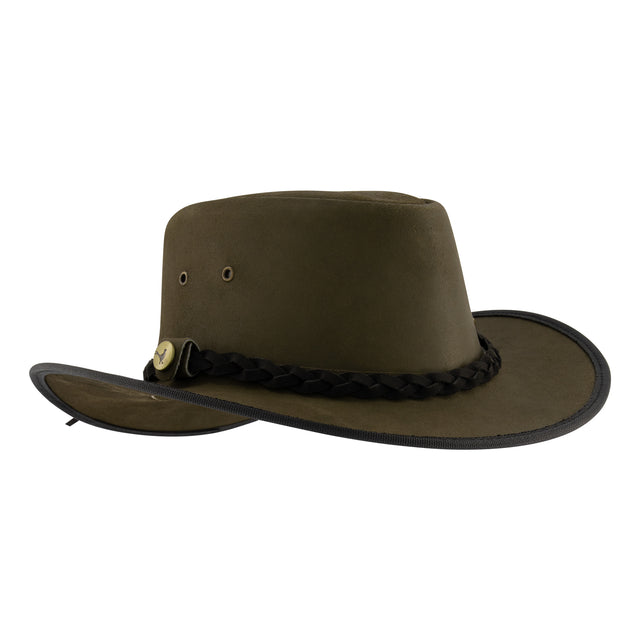 Nogrz Leather Country Hat Green