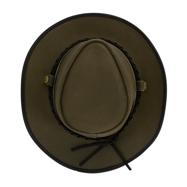 Nogrz Leather Country Hat Green