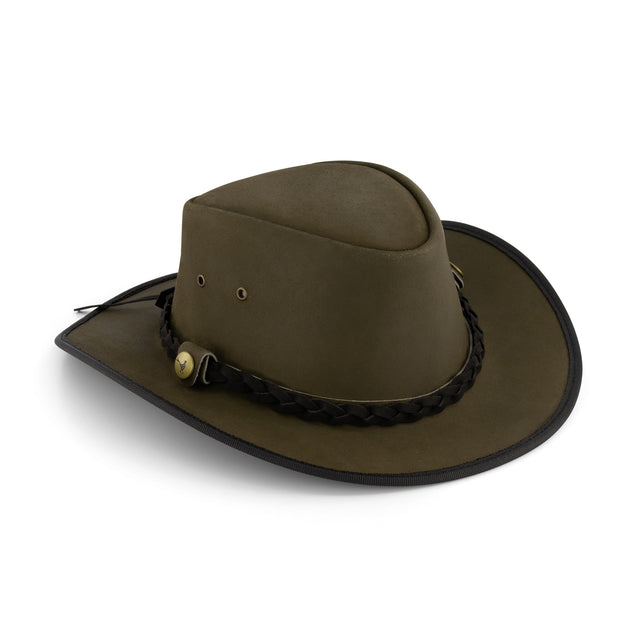 nogrz Leather Country Hat Green