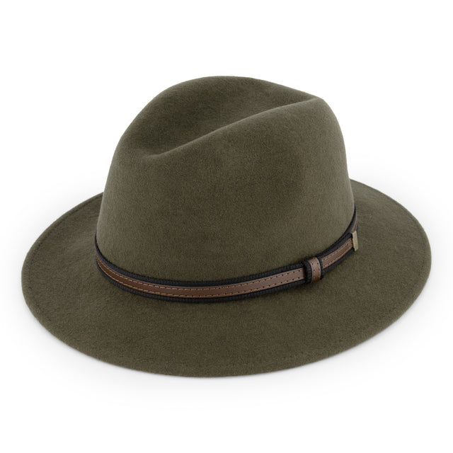 nogrz Wood Felt Hat Olive