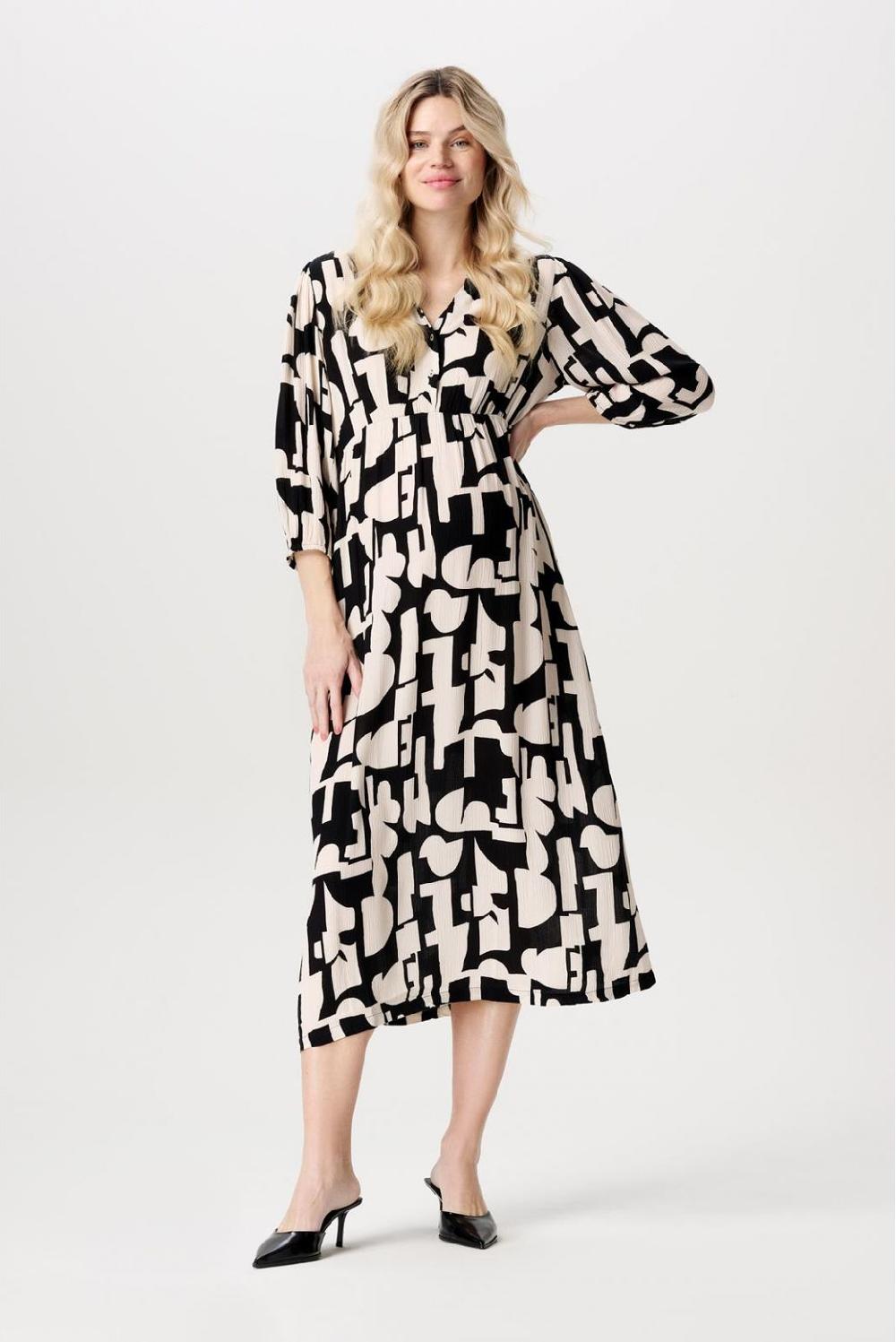 noppies Jurk met voedingsfunctie Lieksa - Monochrome All Over Print