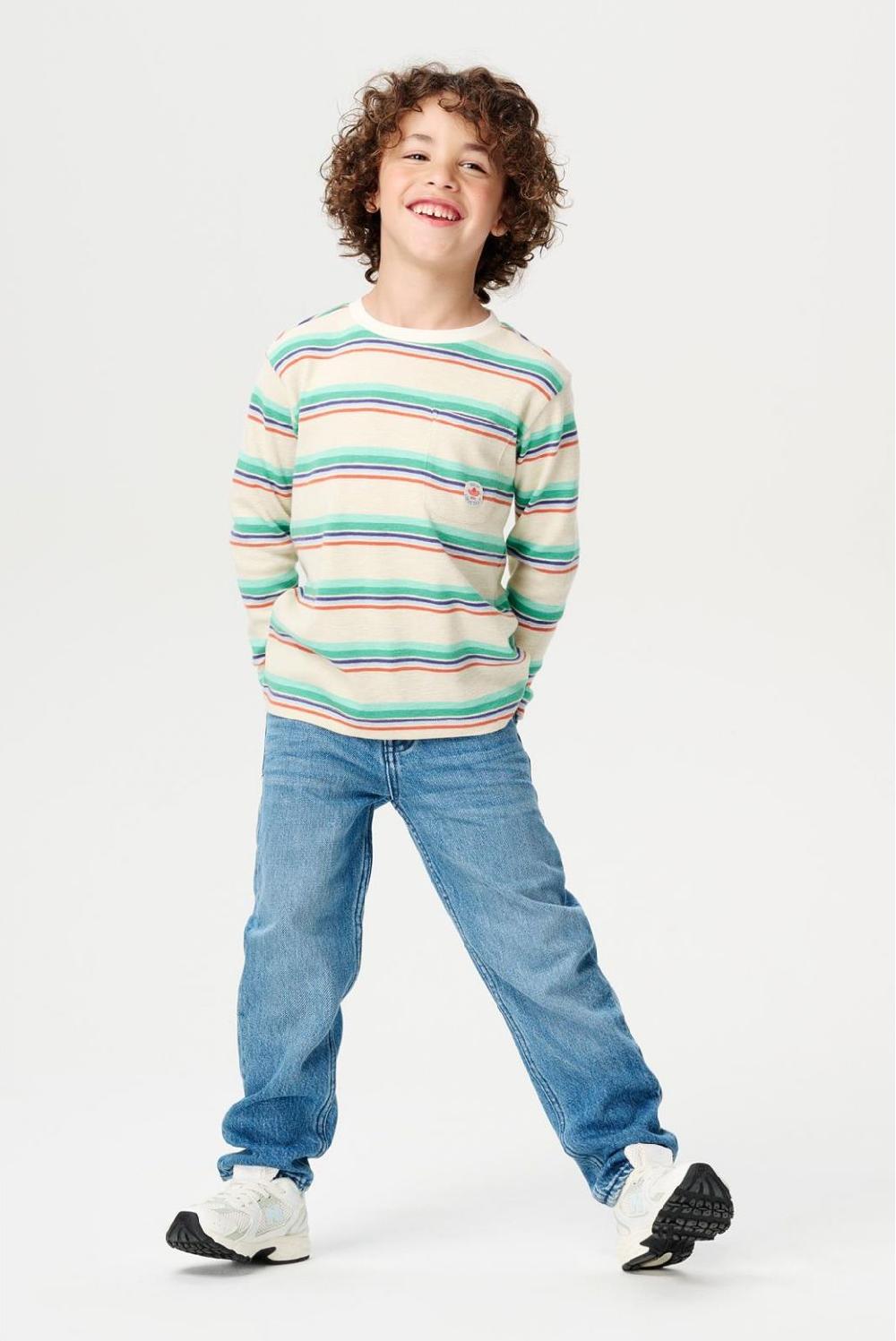 noppies Longsleeve Lemoore - Stripe pattern Off white