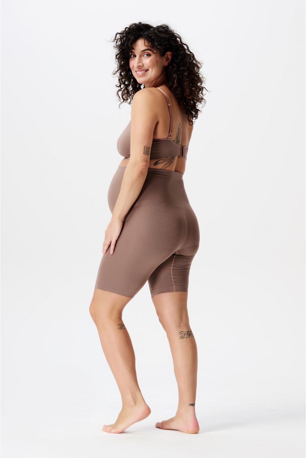 Noppies Naadloze Short Niru Sensil Breeze - Deep Taupe