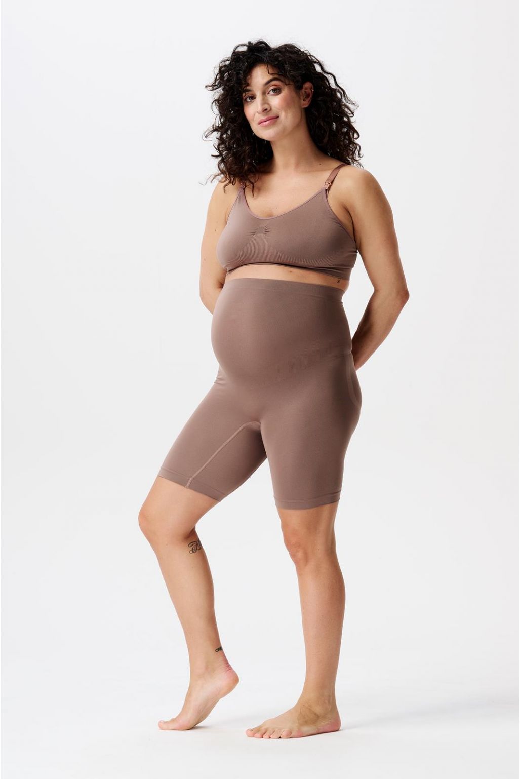 noppies Naadloze short Niru Sensil Breeze - Deep Taupe