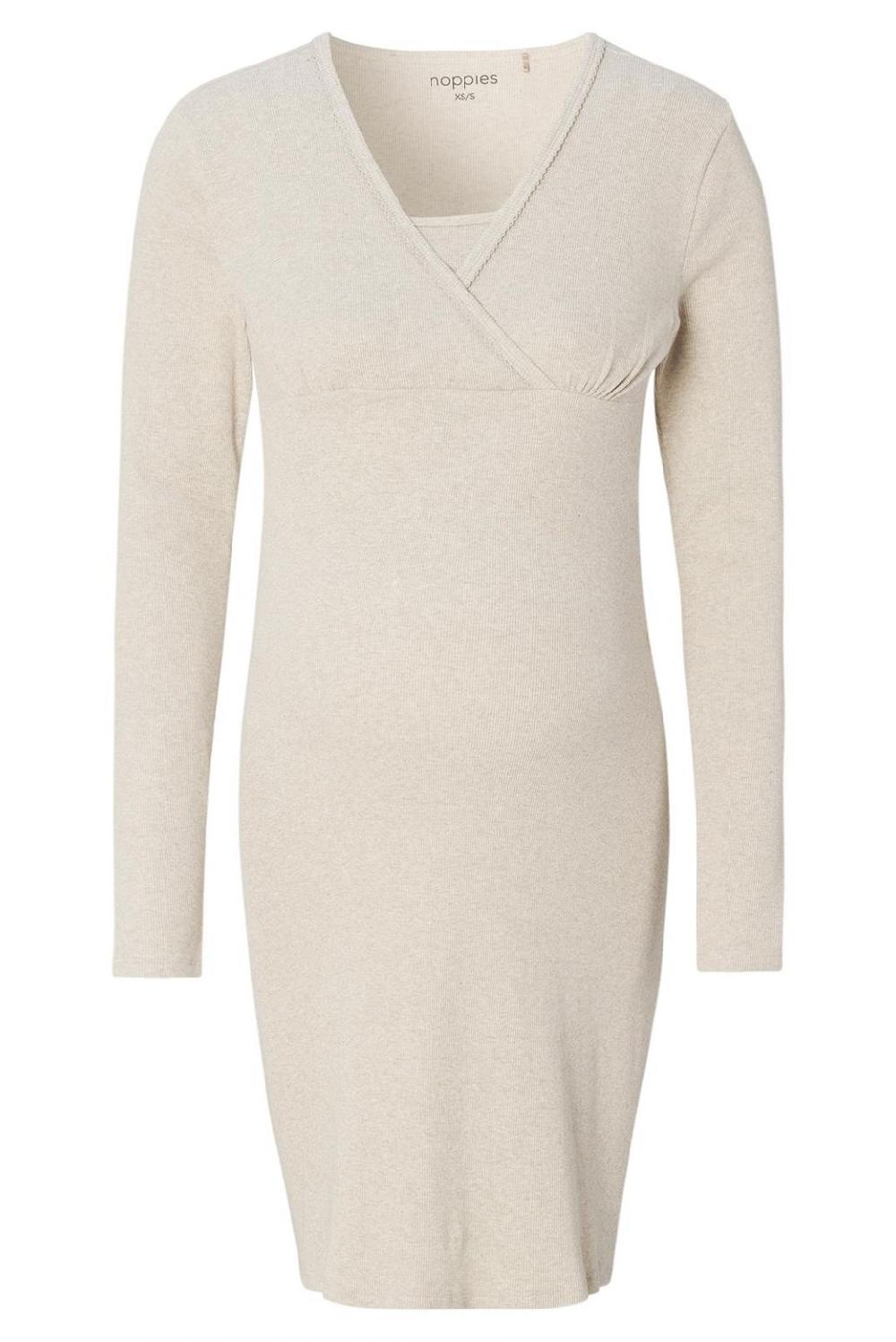 Noppies Nachtjapon Met Voedingsfunctie Alisa - Oatmeal