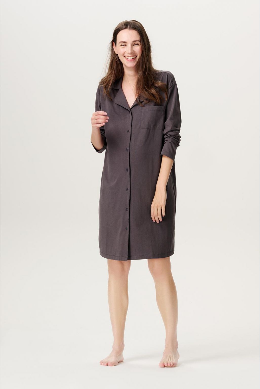 noppies Nachtjapon met voedingsfunctie Maiko - Forged Iron