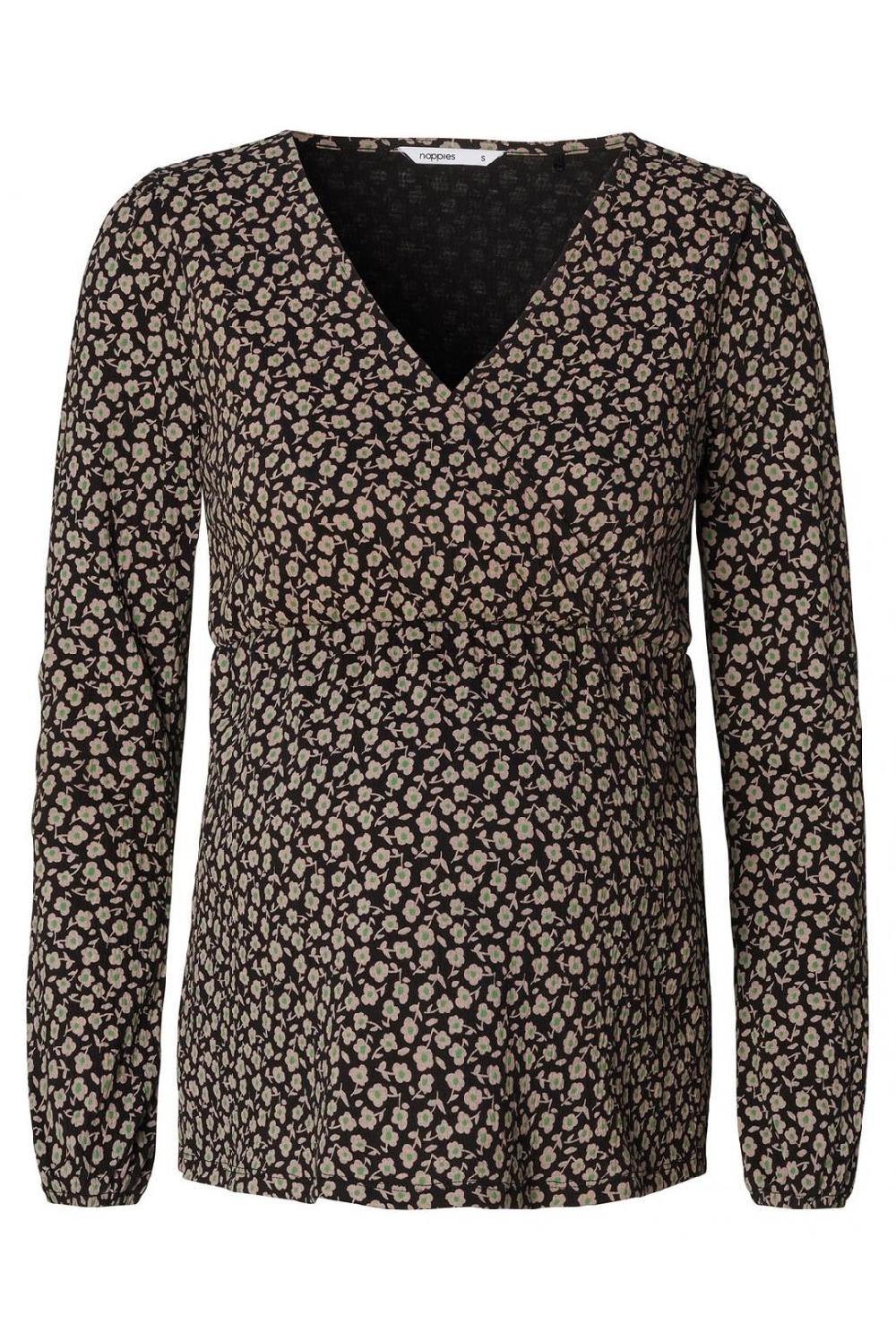 Noppies Blouse Janice - Black Flower