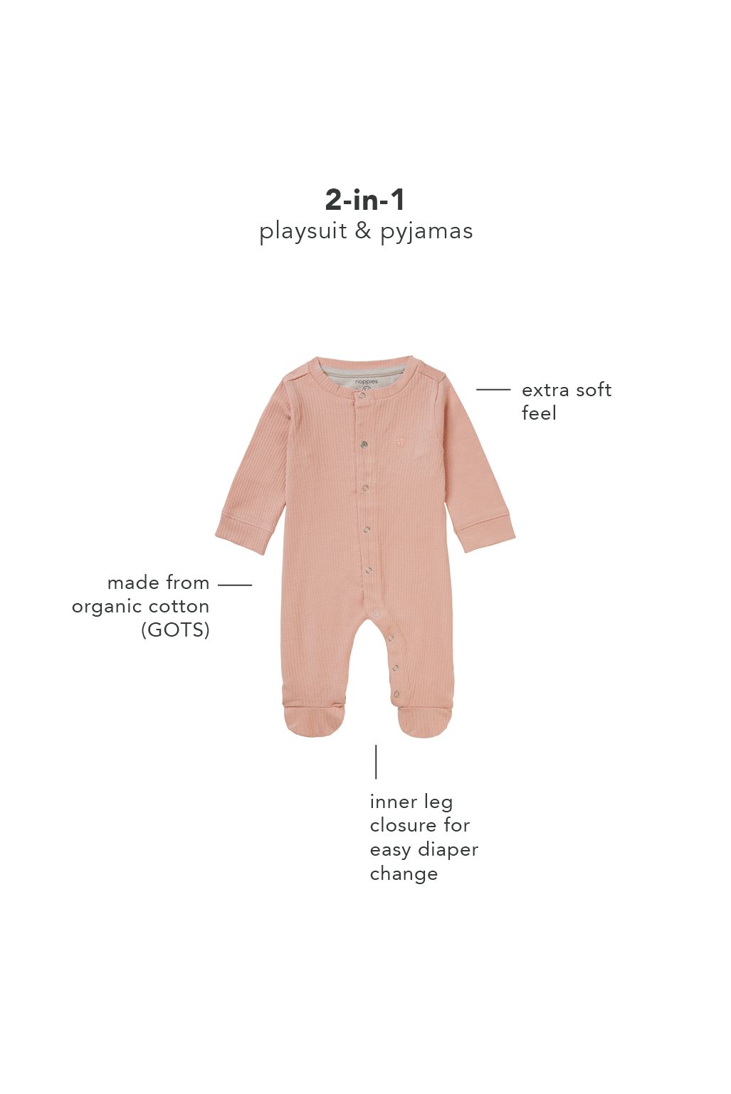 Noppies Boxpak Buford - Peach Beige