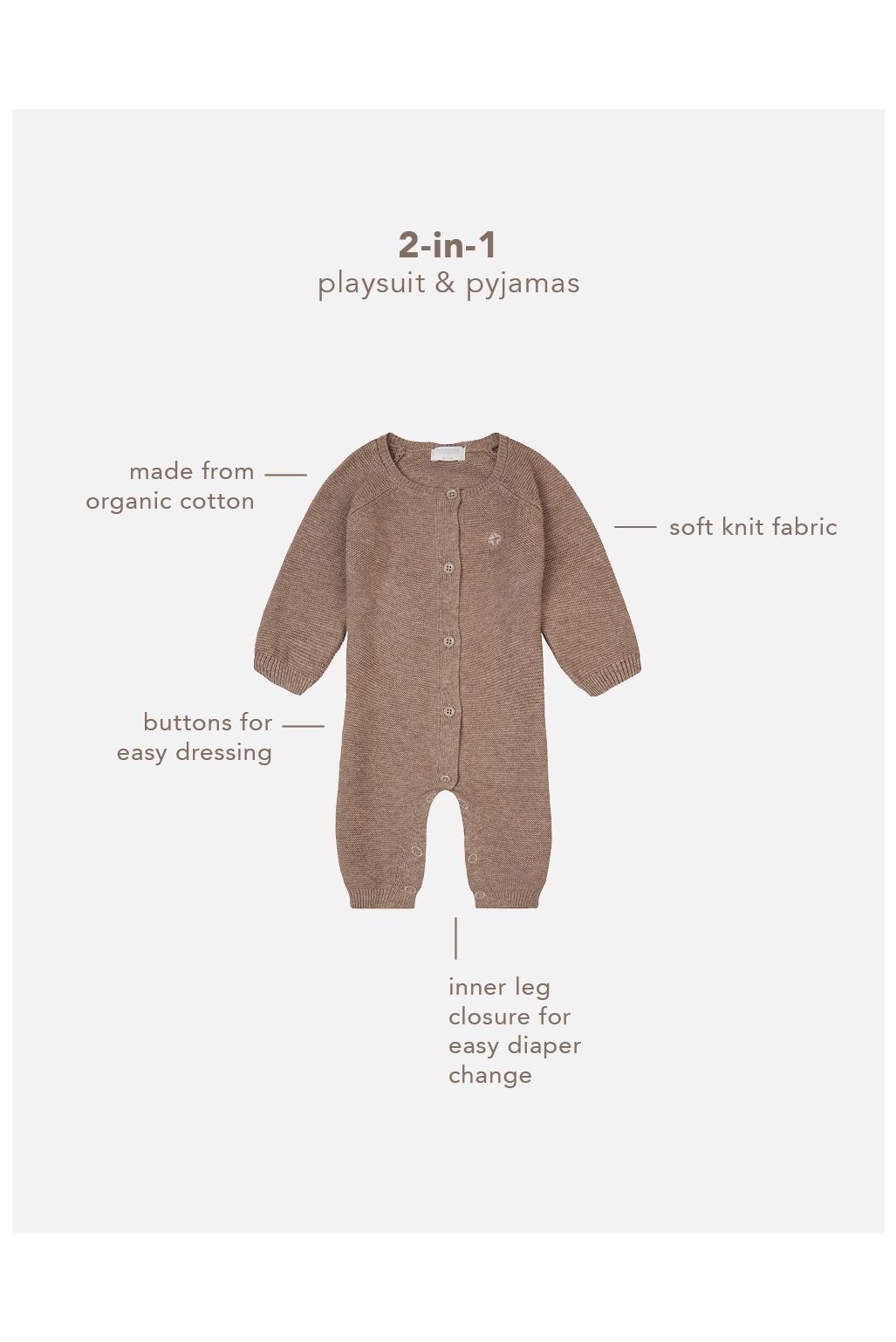 Noppies Boxpak Monrovia - Taupe Melange