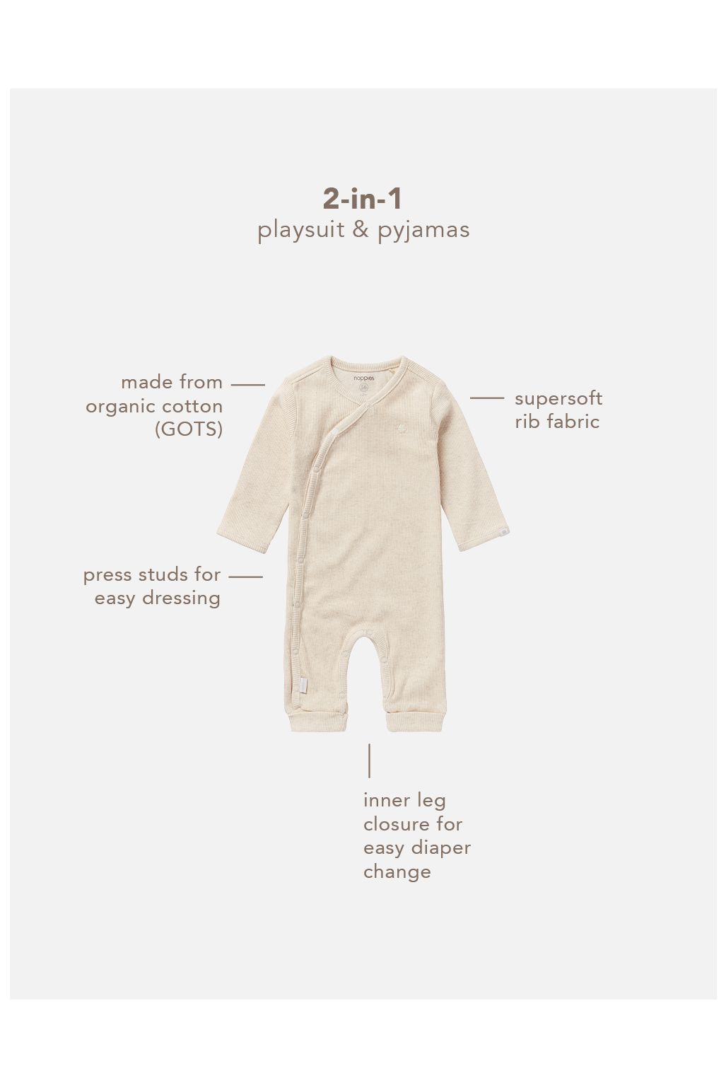 Noppies Boxpak Nevis - Oatmeal