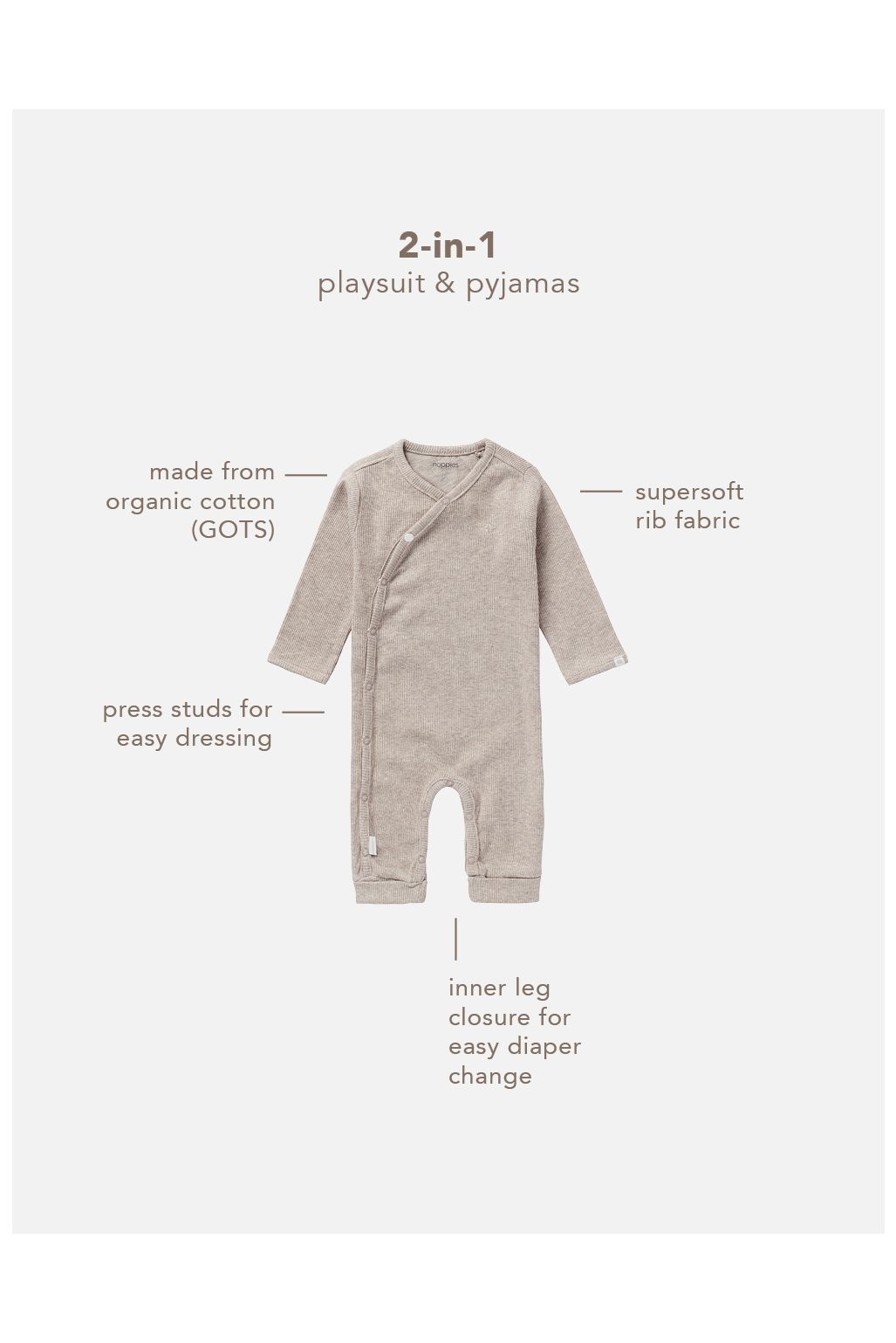 Noppies Boxpak Nevis - Taupe Melange