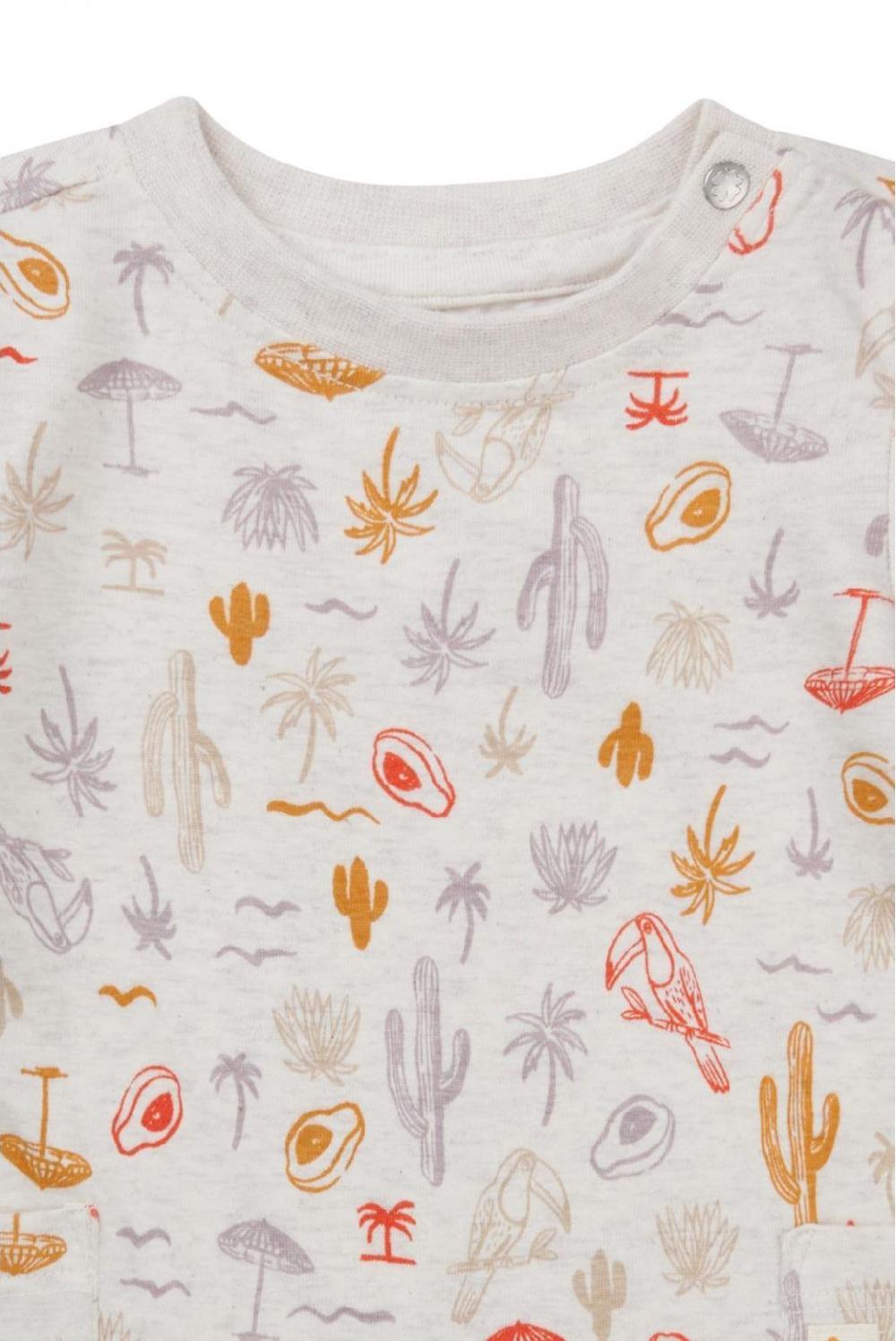 Noppies Boxpak Orebro - Tropical Pattern Off White