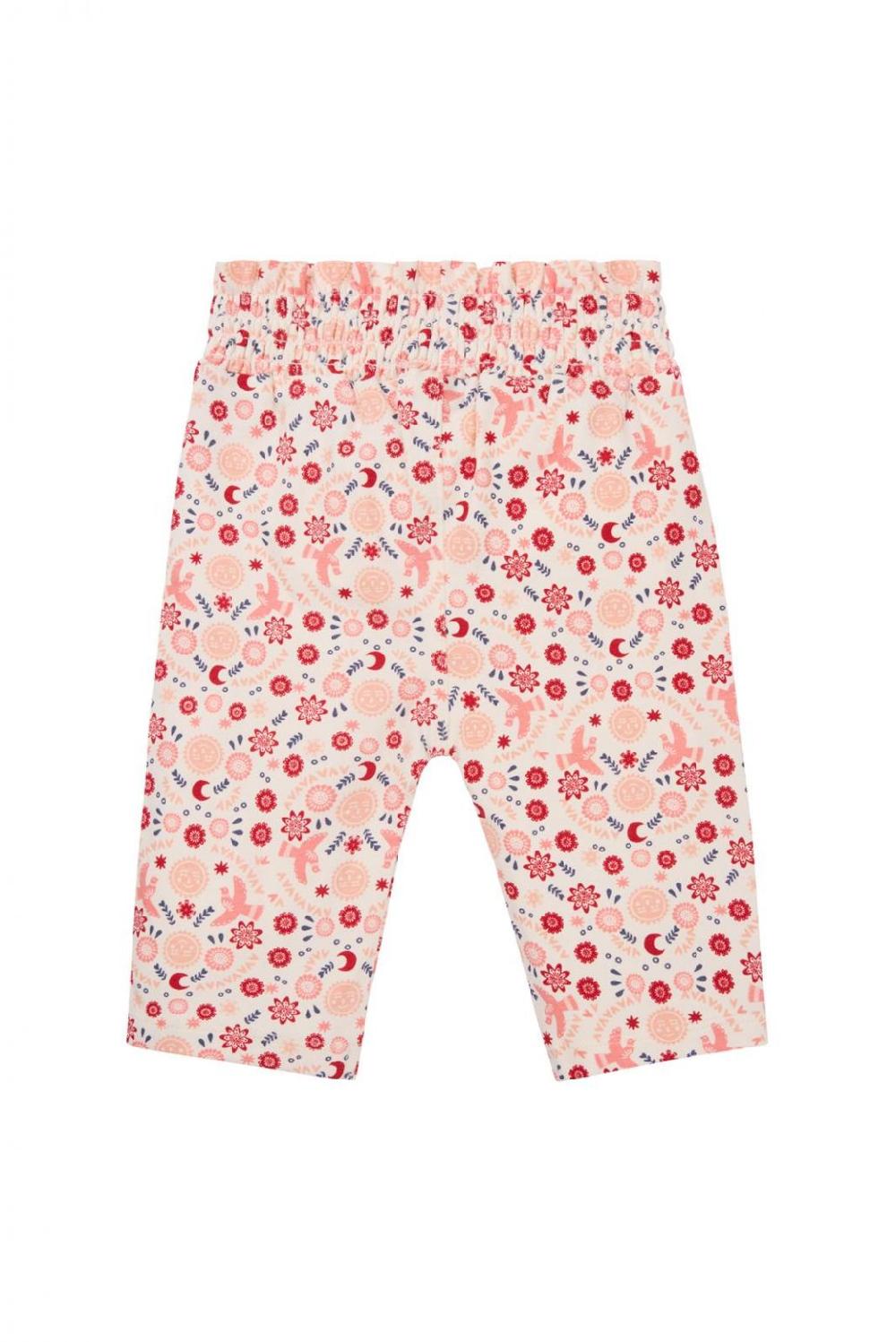 Noppies Broek Madras - Floral Pattern Pink