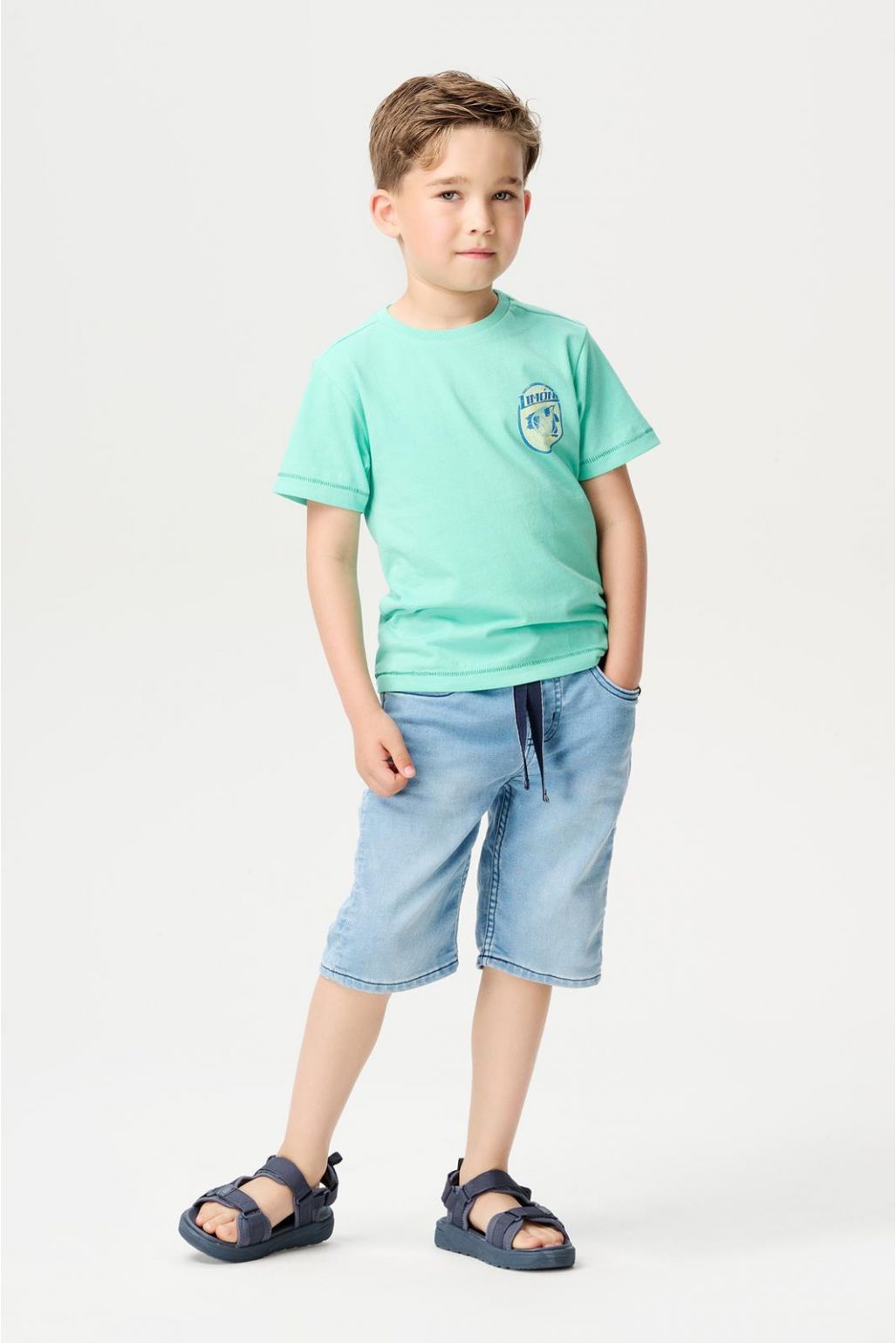 noppies Jeans shorts Laurens - Washed Blue