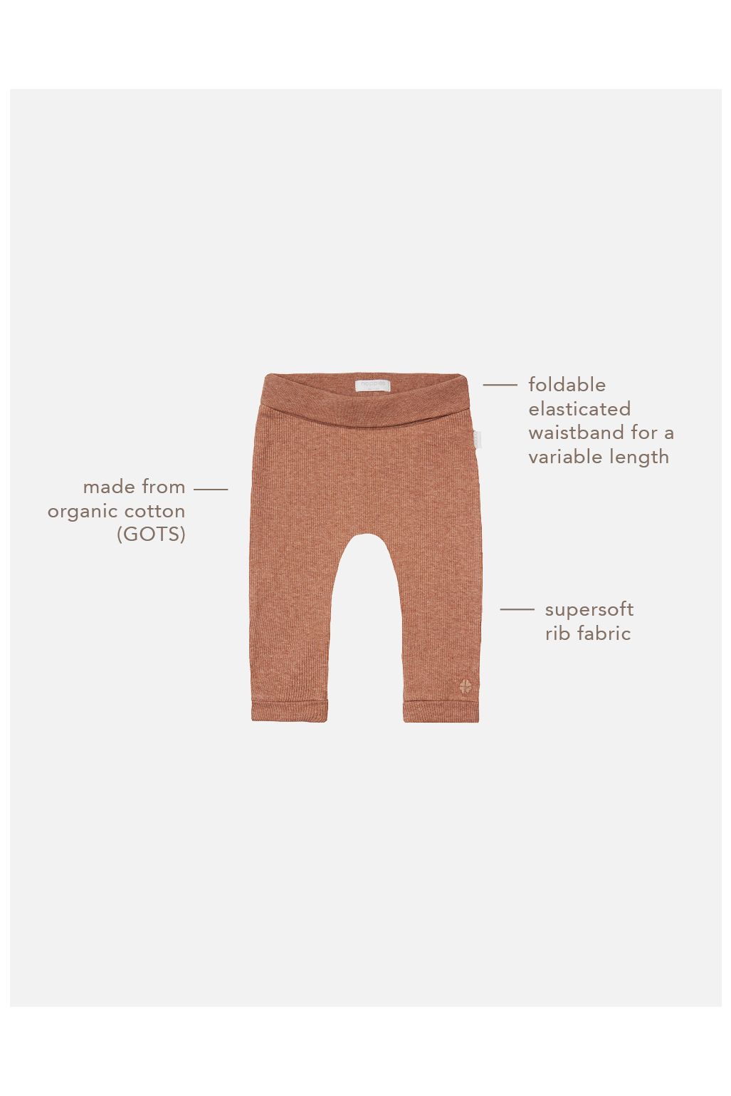 Noppies Joggingbroek Naura - Cafe Au Lait Melange