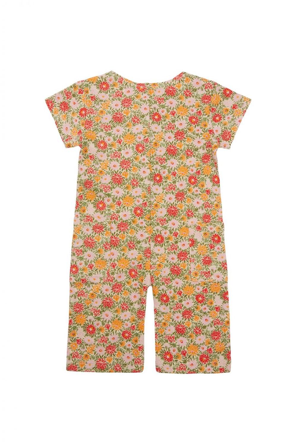 Noppies Jumpsuit Millcreek - Floral Pattern Orange
