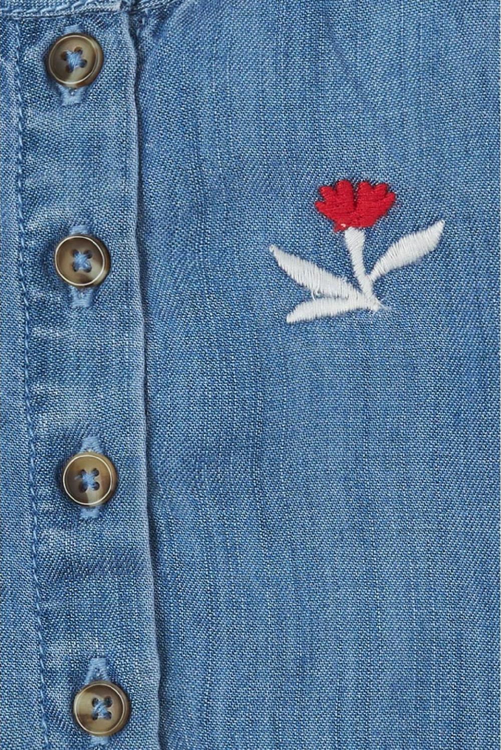 Noppies Jurk Felines - Medium Blue Denim