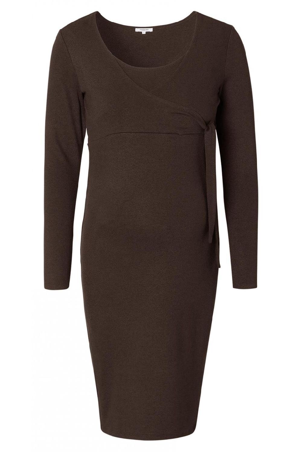 Noppies Jurk Met Voedingsfunctie Asa - Coffee Bean