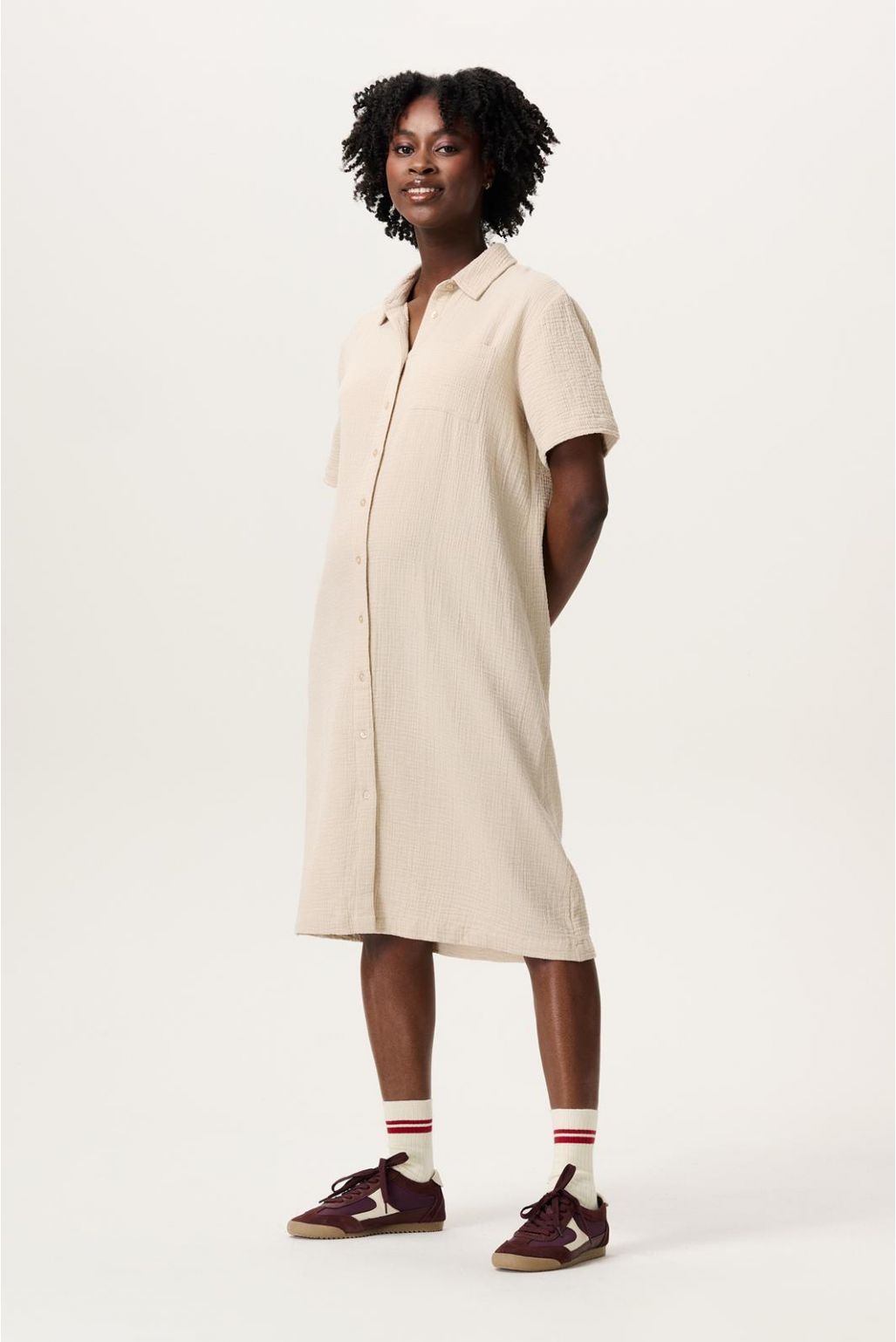 noppies Jurk met voedingsfunctie Cruz - Light Sand