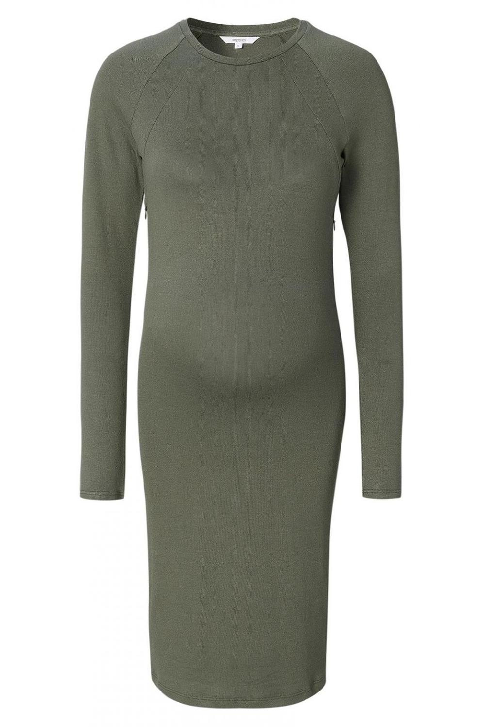 Noppies Jurk Met Voedingsfunctie Zane - Olive