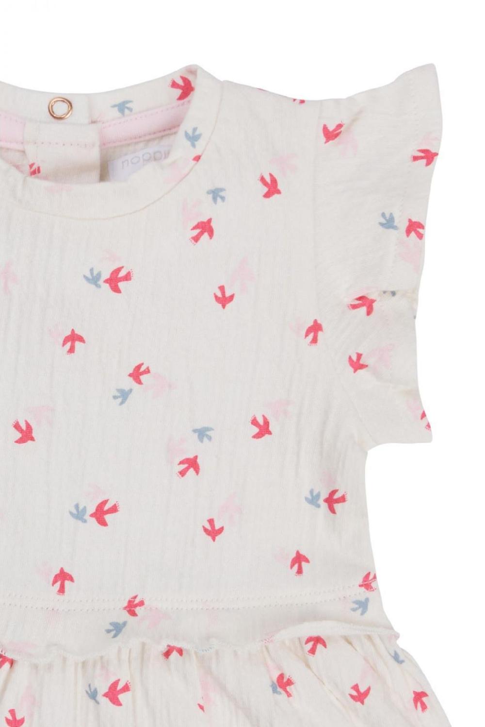 Noppies Jurk Minden - Animals Pattern Off White