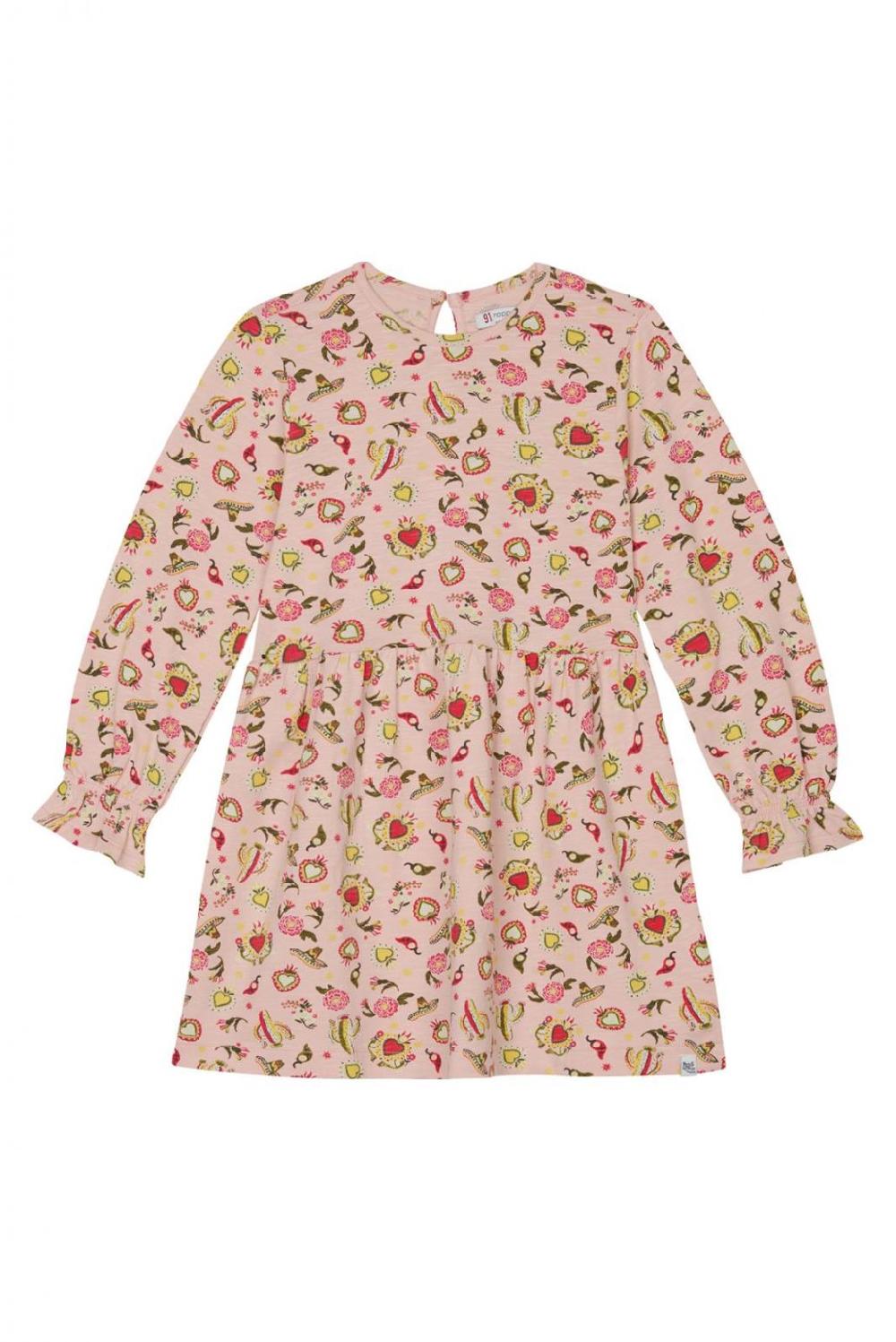 noppies Jurk Nellysford - Hearts pattern Pink