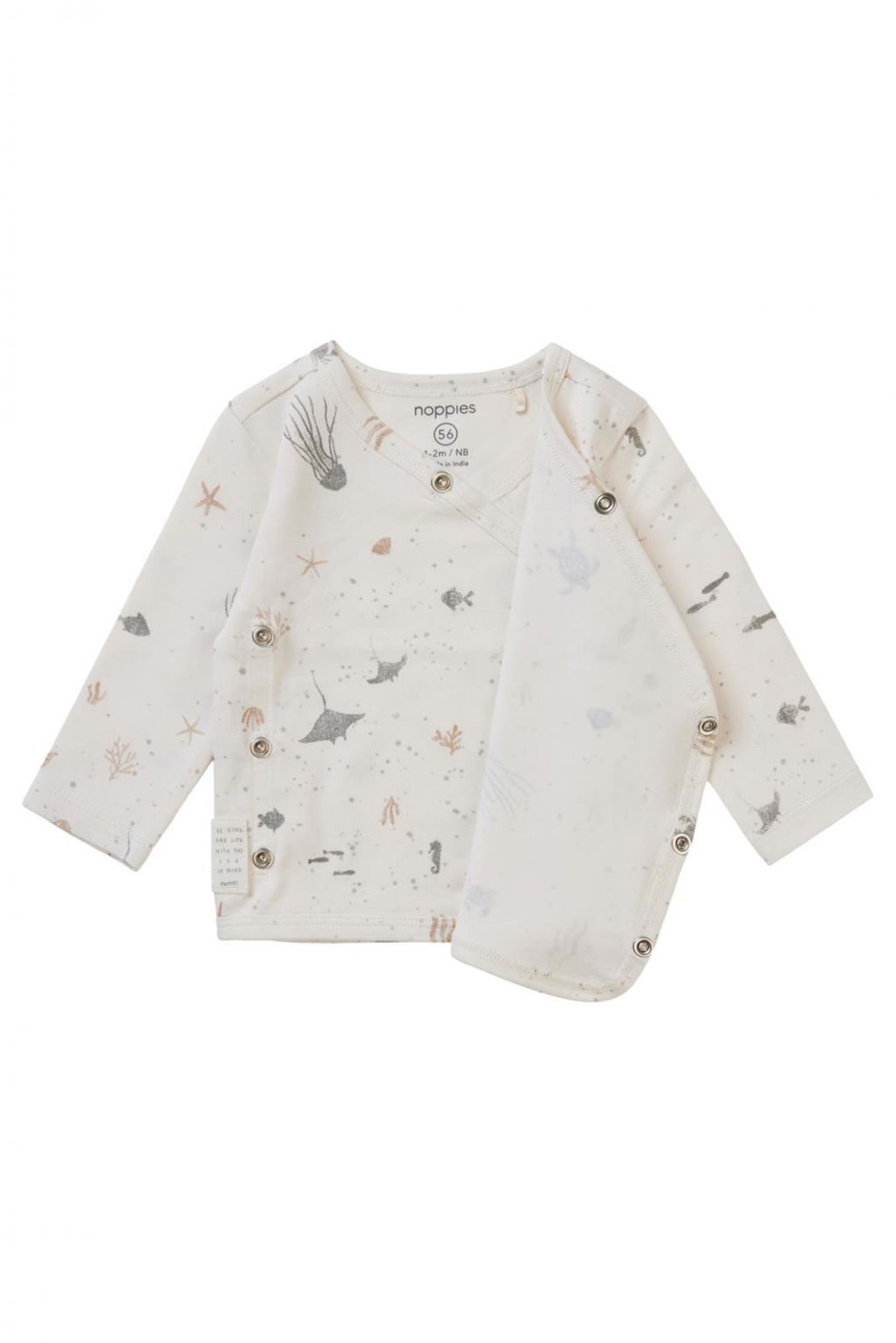 Noppies Longsleeve Brooks - Whisper White