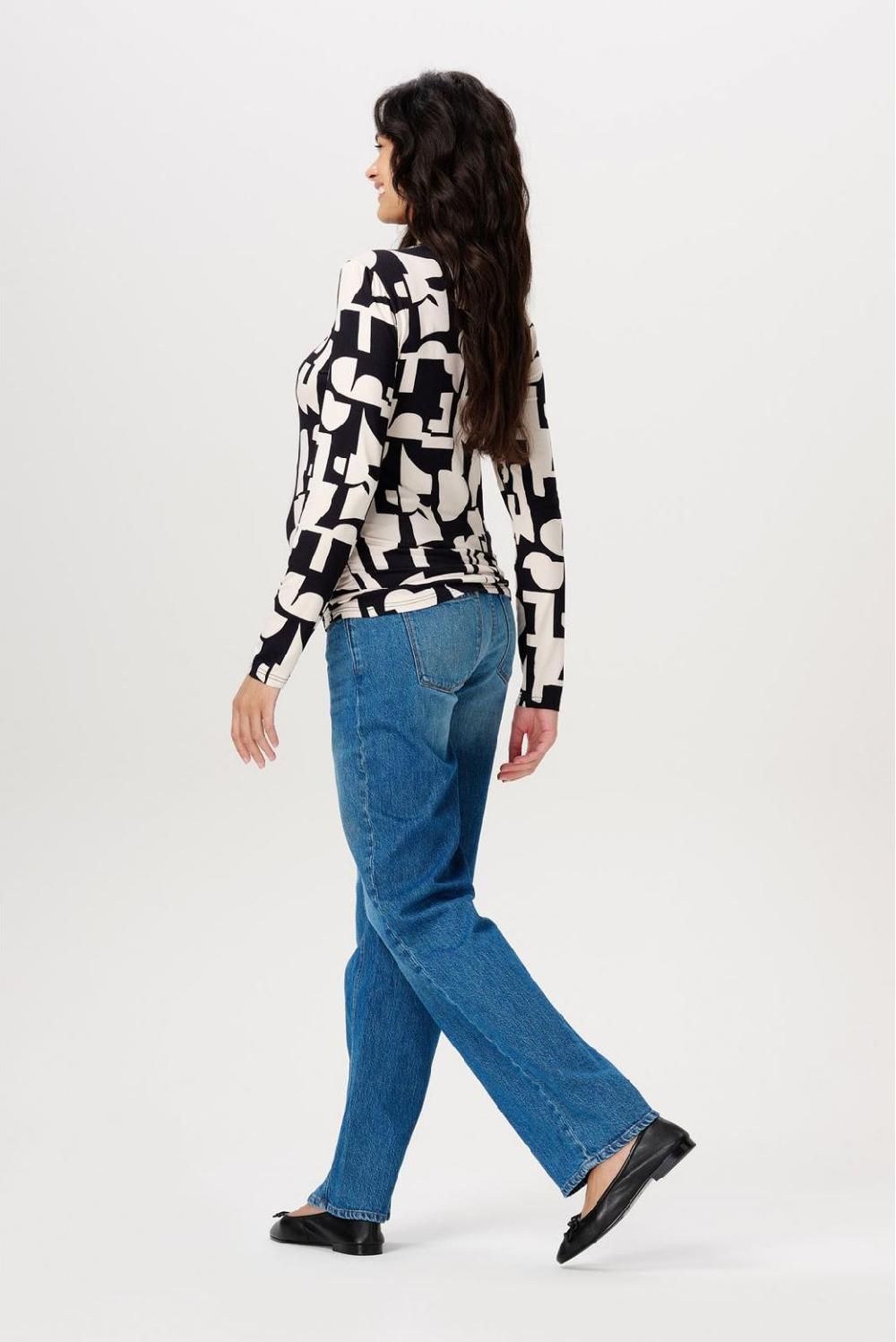 Noppies Longsleeve Eura - Monochrome All Over Print