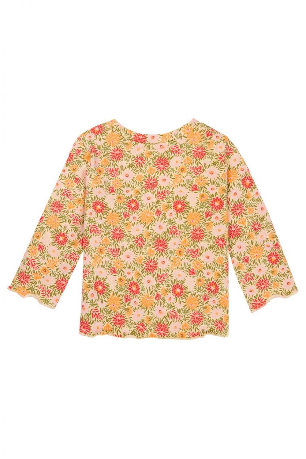 Noppies Longsleeve Manitou - Floral Pattern Orange