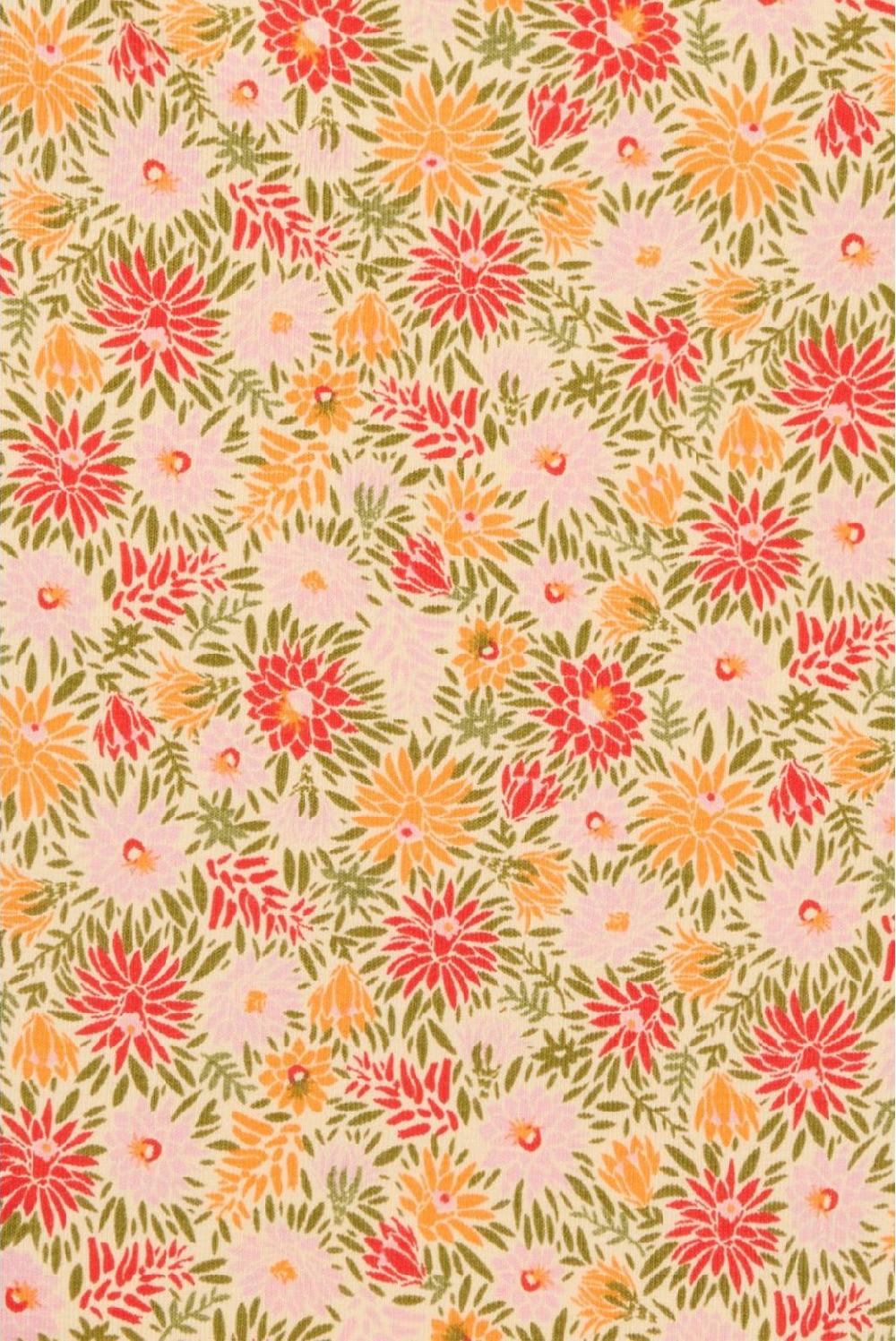 Noppies Longsleeve Manitou - Floral Pattern Orange