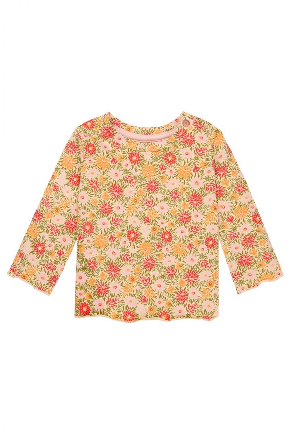 noppies Longsleeve Manitou - Floral pattern Orange