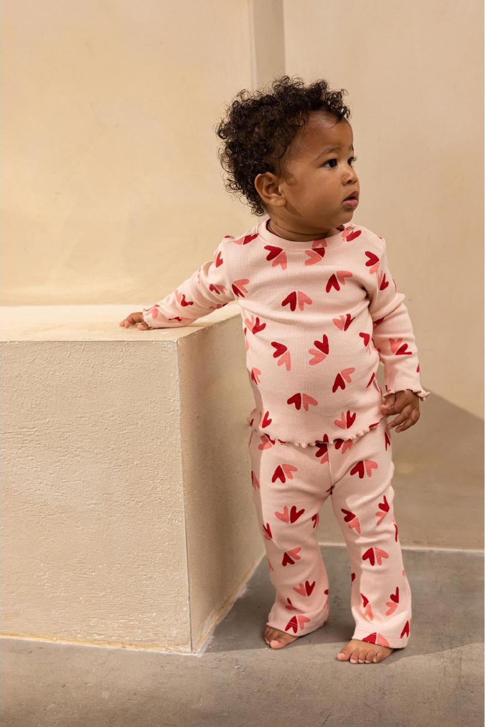 Noppies Longsleeve Minco - Hearts Pattern Pink