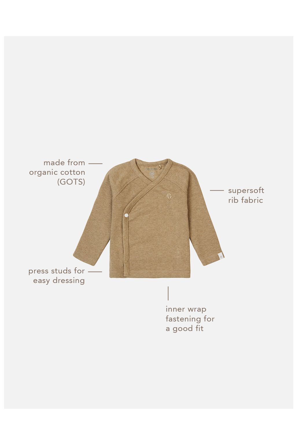 Noppies Longsleeve Nanyuki - Light Green Melange