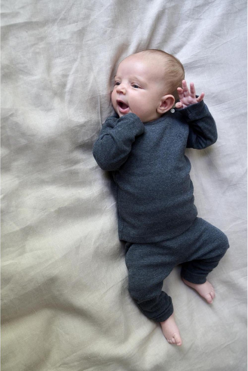 Noppies Longsleeve Natal - Dark Grey Melange