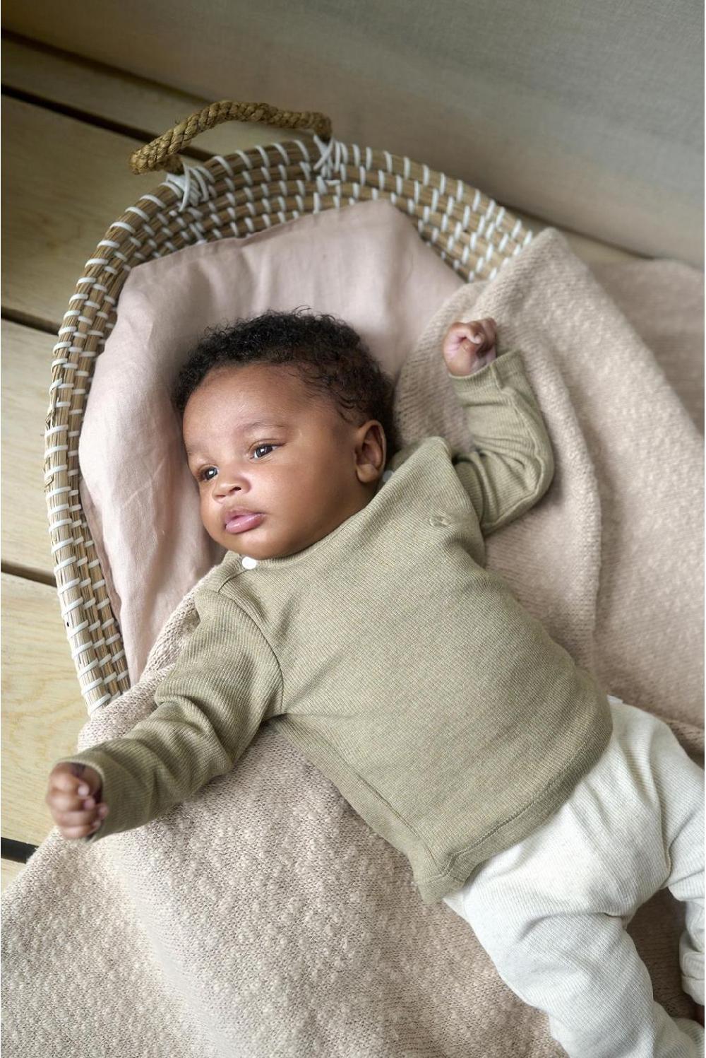 Noppies Longsleeve Natal - Light Green Melange