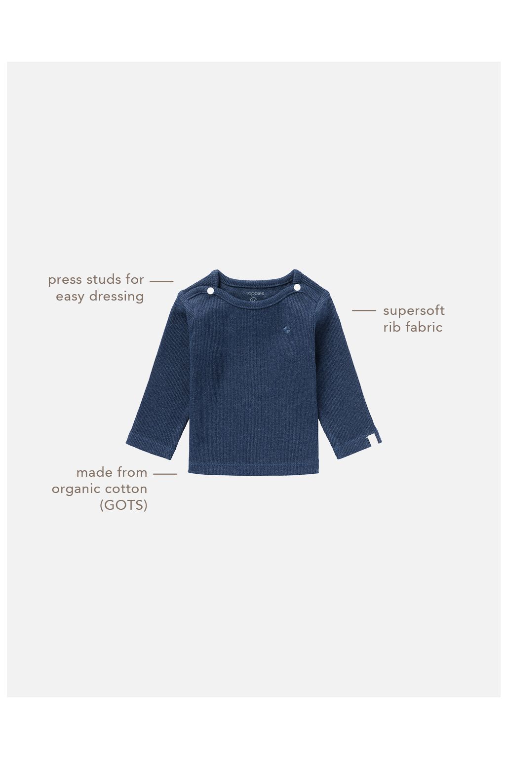 Noppies Longsleeve Natal - Navy Melange