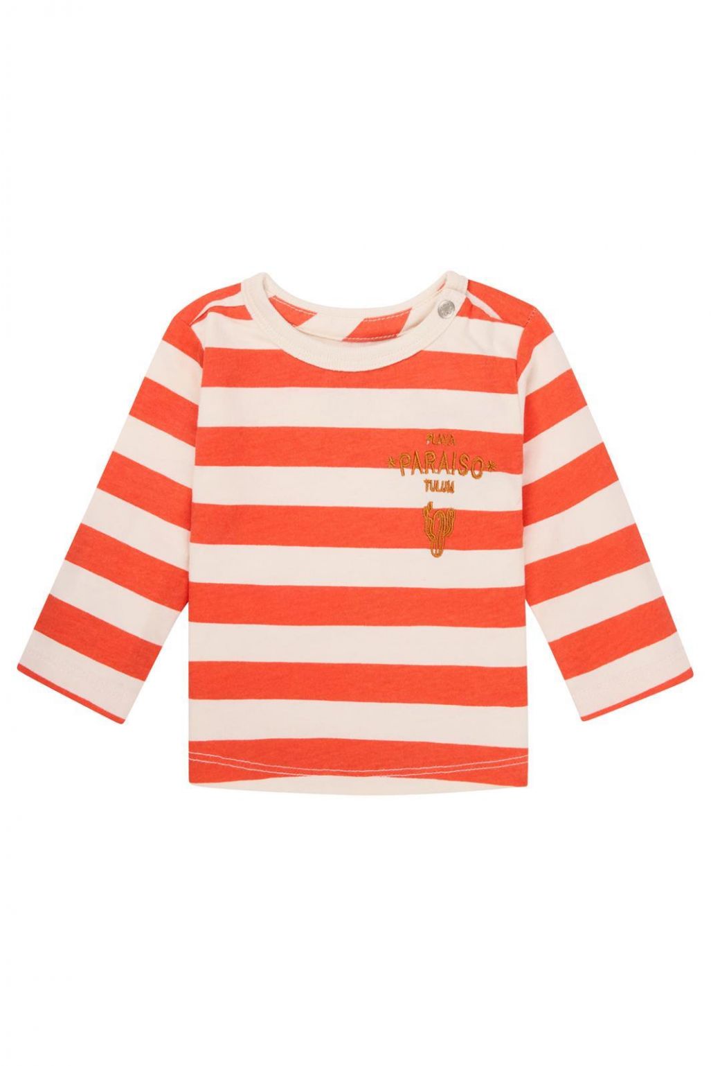 noppies Longsleeve Ogaki - Stripe pattern Orange