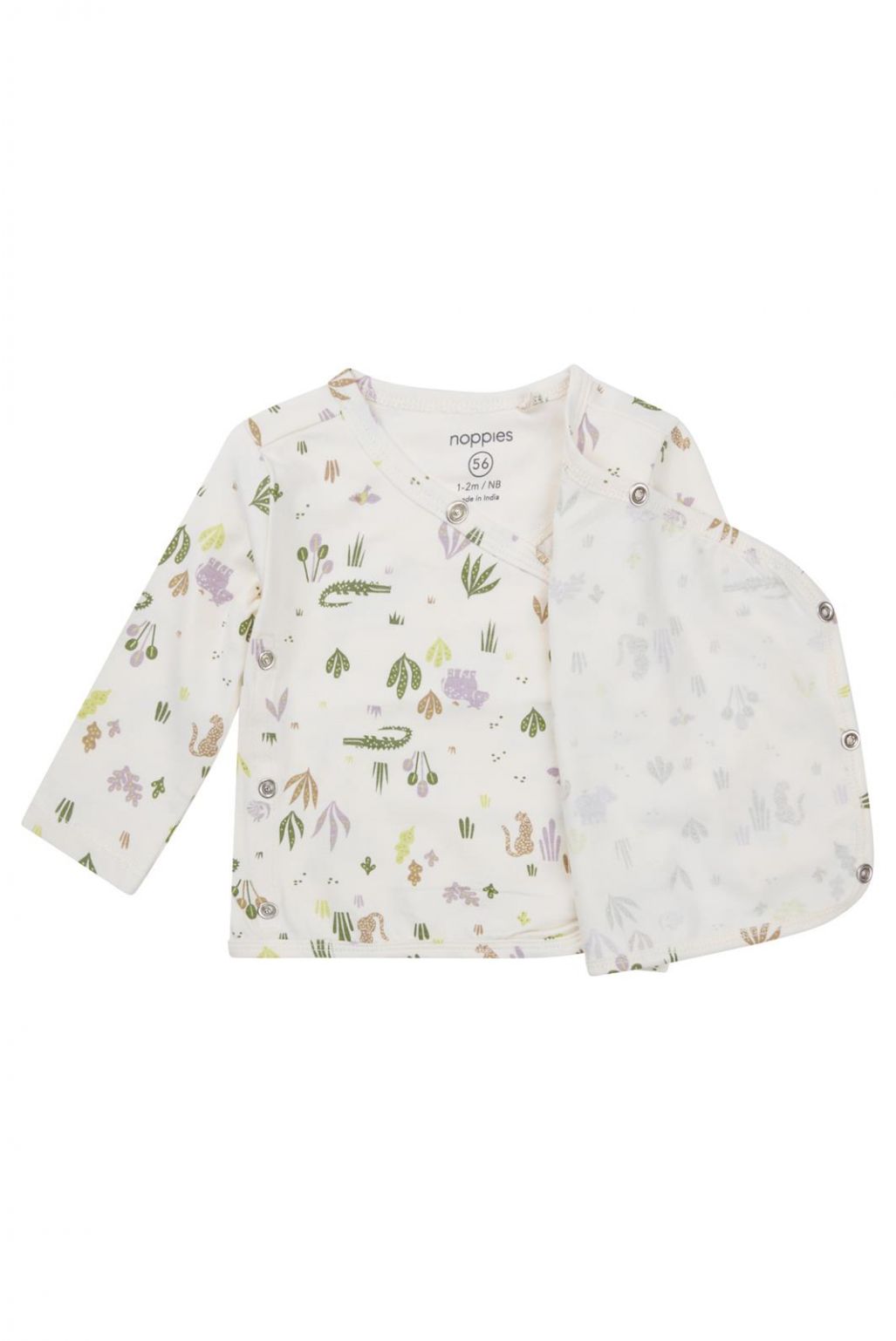 Noppies Longsleeve Ojai - Animals Pattern Off White