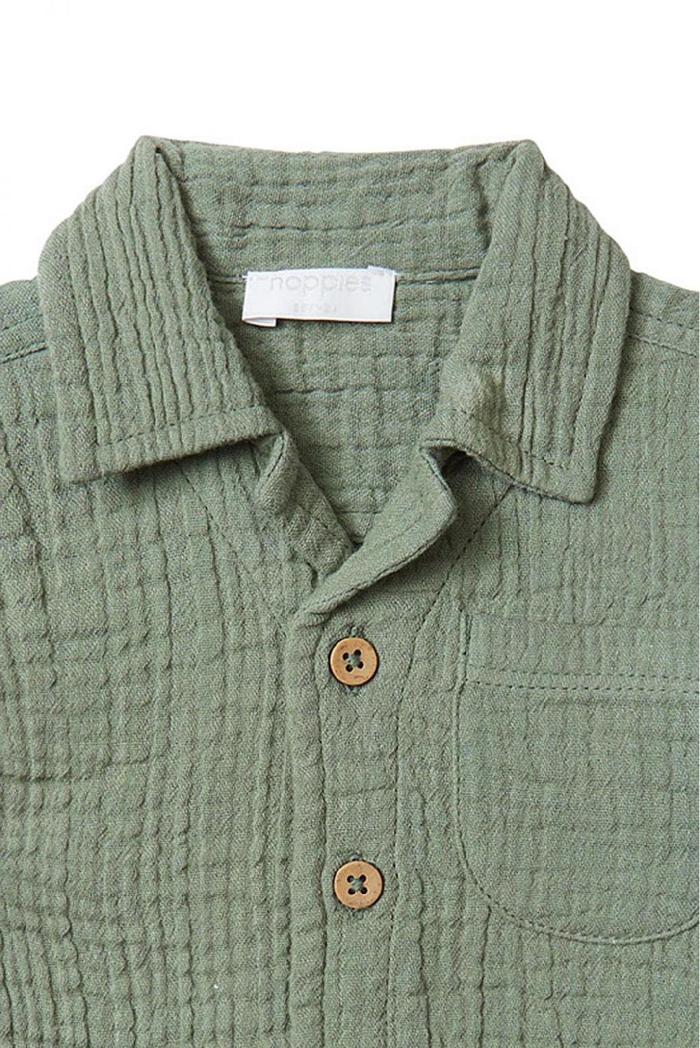 Noppies Overhemd Ballville - Agave Green