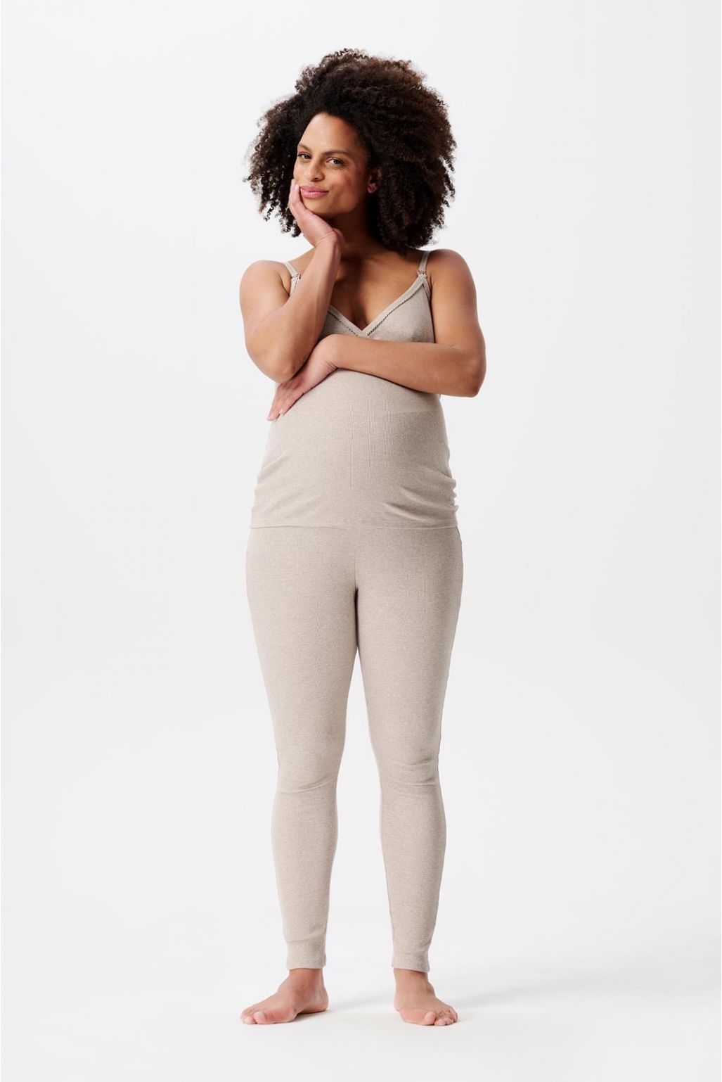 noppies Pyjamabroek Gabri - Taupe Melange